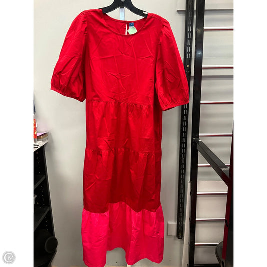 Dress Casual Maxi By Old Navy In Red, Size: L