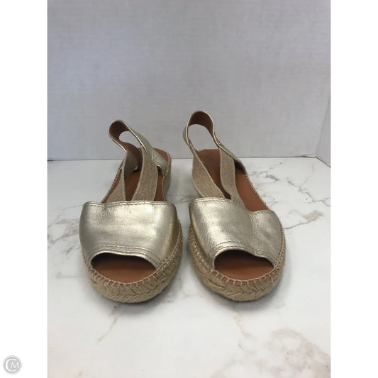 Sandals Heels Platform By Cmc In Gold, Size: 6.5