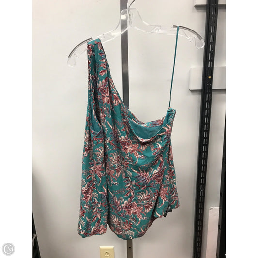 Top Sleeveless By Loft In Floral Print, Size: Xl