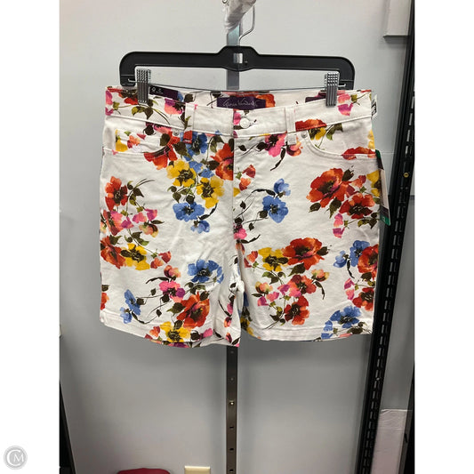 Shorts By Gloria Vanderbilt In Floral Print, Size: 12