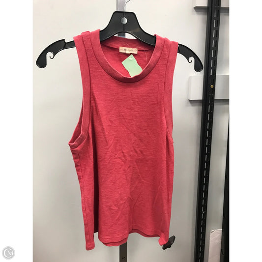 Tank Top By Madewell In Red, Size: M