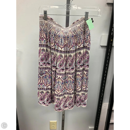 Skirt Mini & Short By Westport In Paisley Print, Size: M