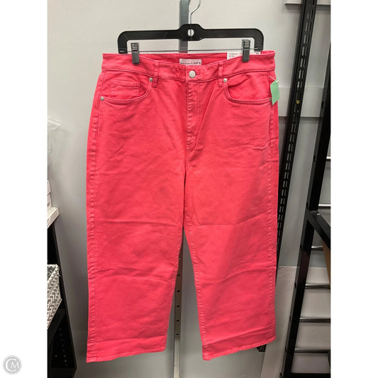 Jeans Wide Leg By Loft In Coral, Size: 12