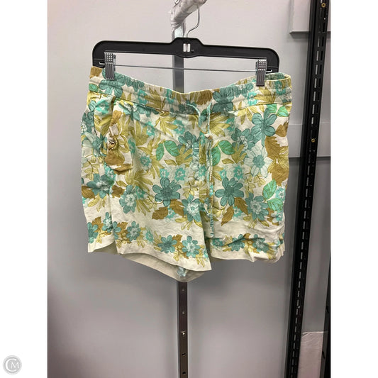 Shorts By Loft In Floral Print, Size: L