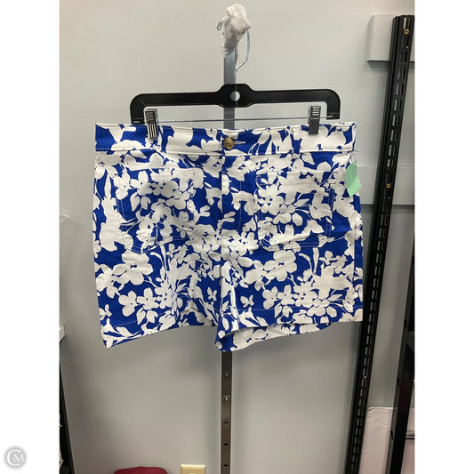 Shorts By Loft In Blue & White, Size: 12