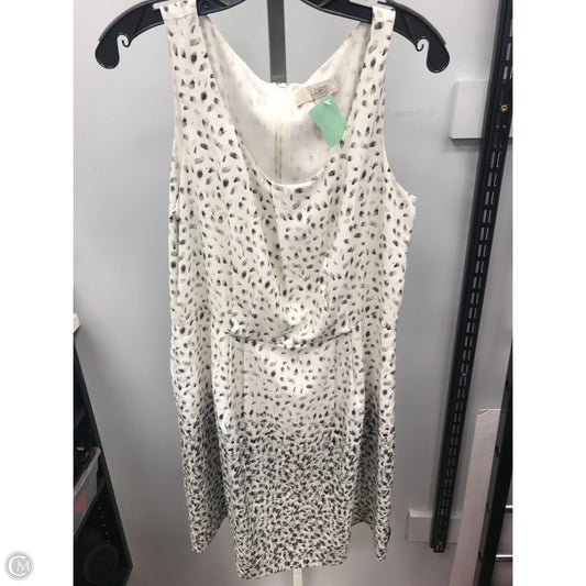 Dress Casual Short By Loft In Black & Cream, Size: 12