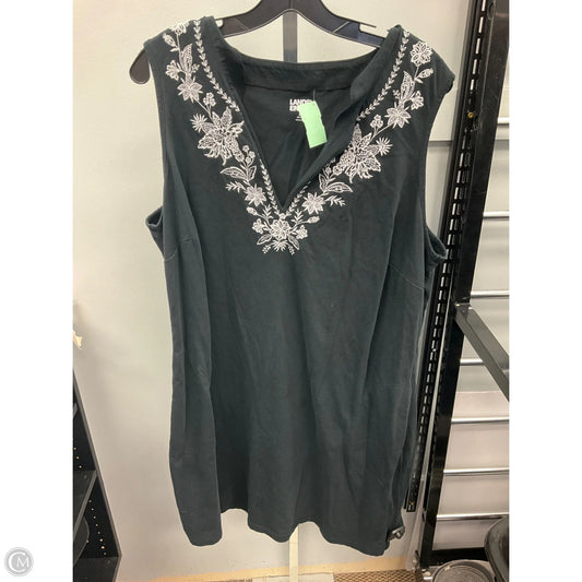 Dress Casual Short By Lands End In Black, Size: 2x