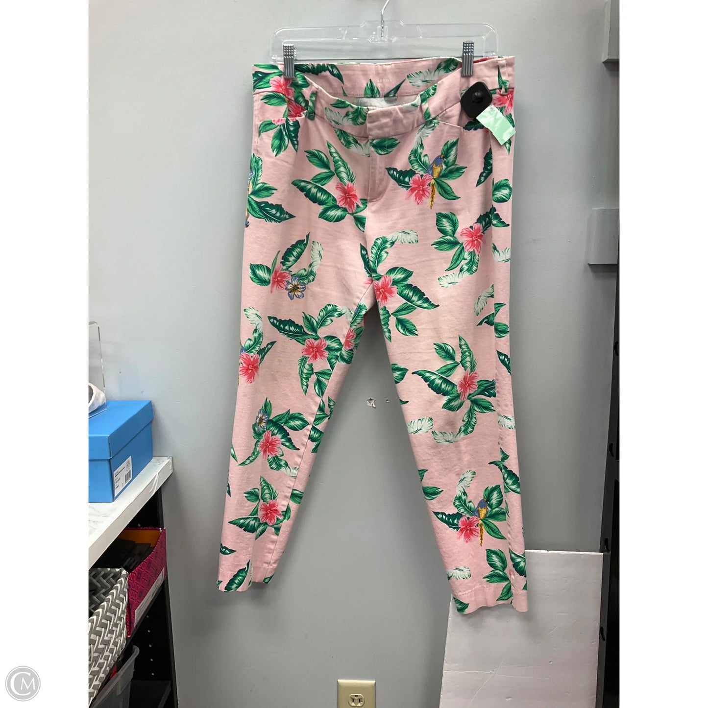 Pants Cropped By Old Navy In Tropical Print, Size: 14