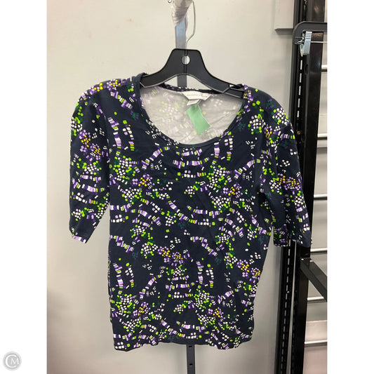 Top Short Sleeve By Christopher And Banks In Multi-colored, Size: M