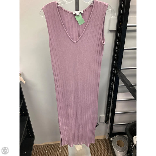 Dress Casual Midi By Cmc In Purple, Size: Xs