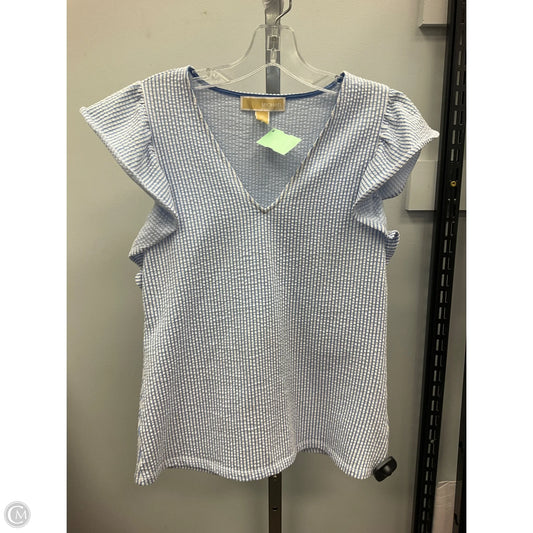 Top Sleeveless Designer By Michael Kors In Striped Pattern, Size: S