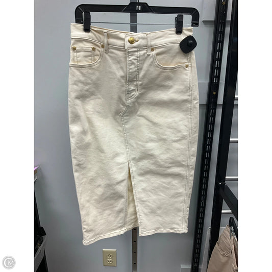 Skirt Midi By Veronica Beard In Cream, Size: 6