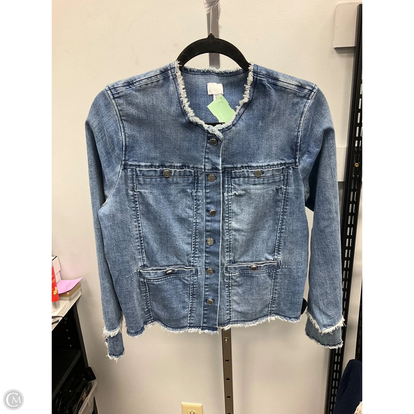Jacket Denim By Ecru In Blue Denim, Size: M