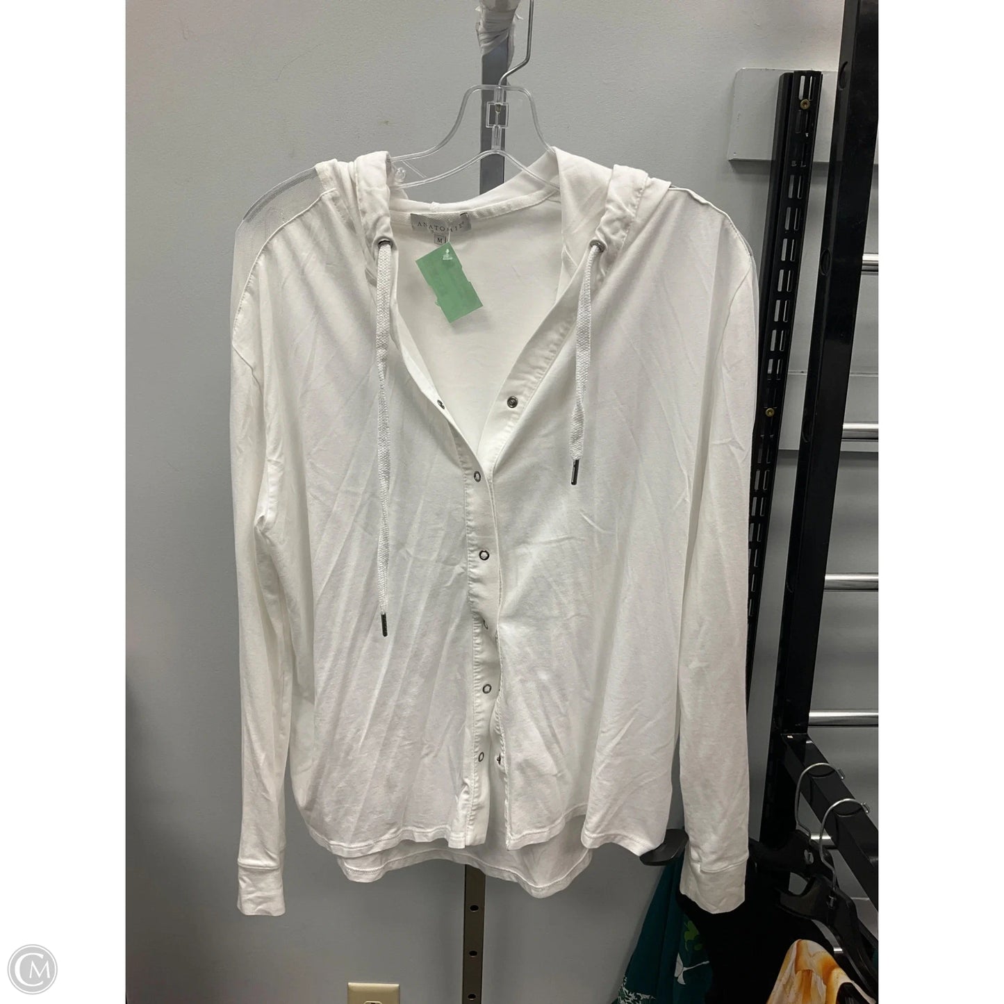 Top Long Sleeve By Cmc In White, Size: M