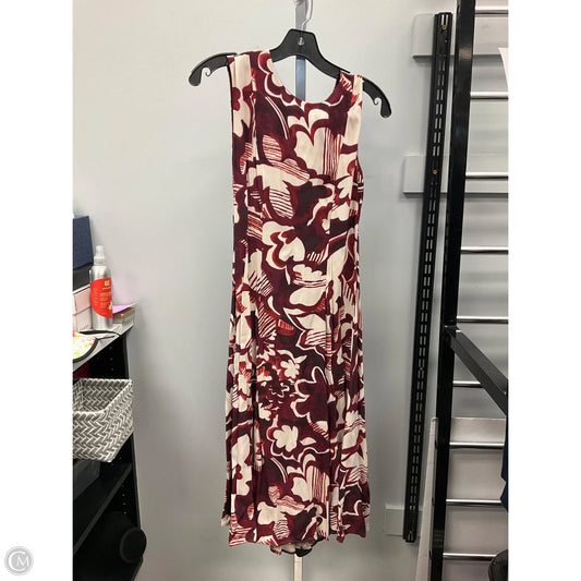 Dress Casual Midi By Ann Taylor In Floral Print, Size: 4