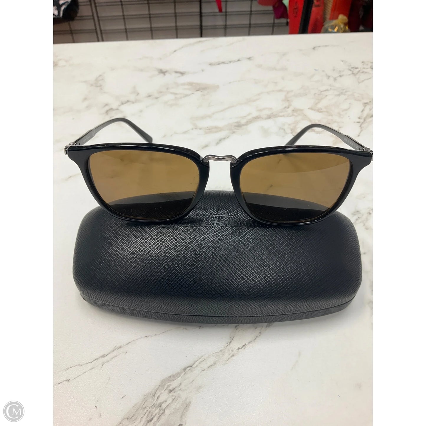 Sunglass Case Luxury Designer By Ferragamo
