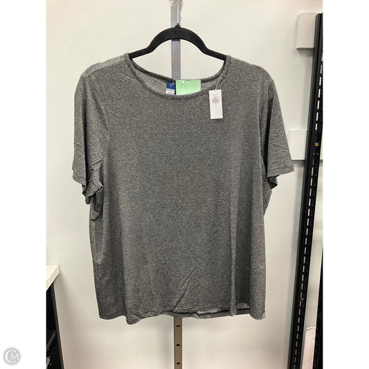 Top Short Sleeve By Old Navy In Silver, Size: Xl