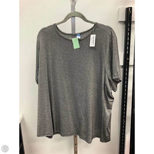 Top Short Sleeve By Old Navy In Silver, Size: 3x