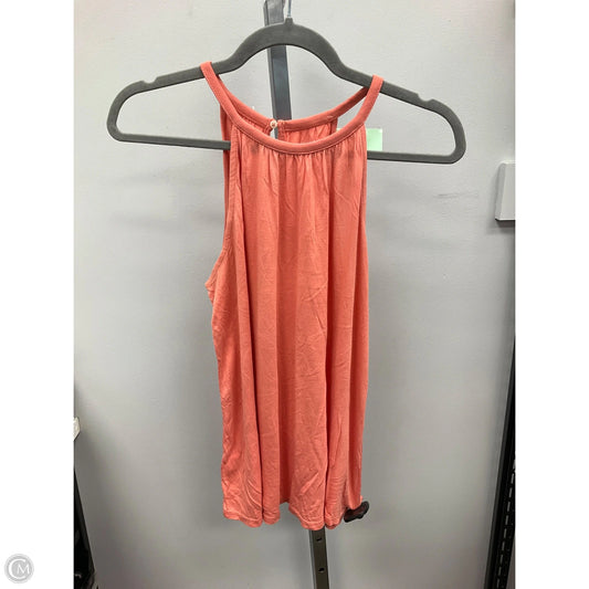 Top Sleeveless By Loft In Peach, Size: S