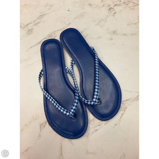Sandals Flip Flops By J. Crew In Blue, Size: 7