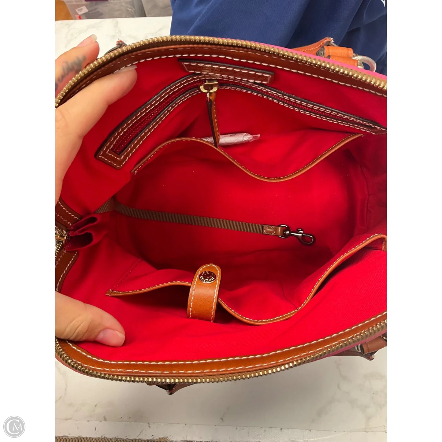 Handbag Designer By Dooney And Bourke, Size: Large