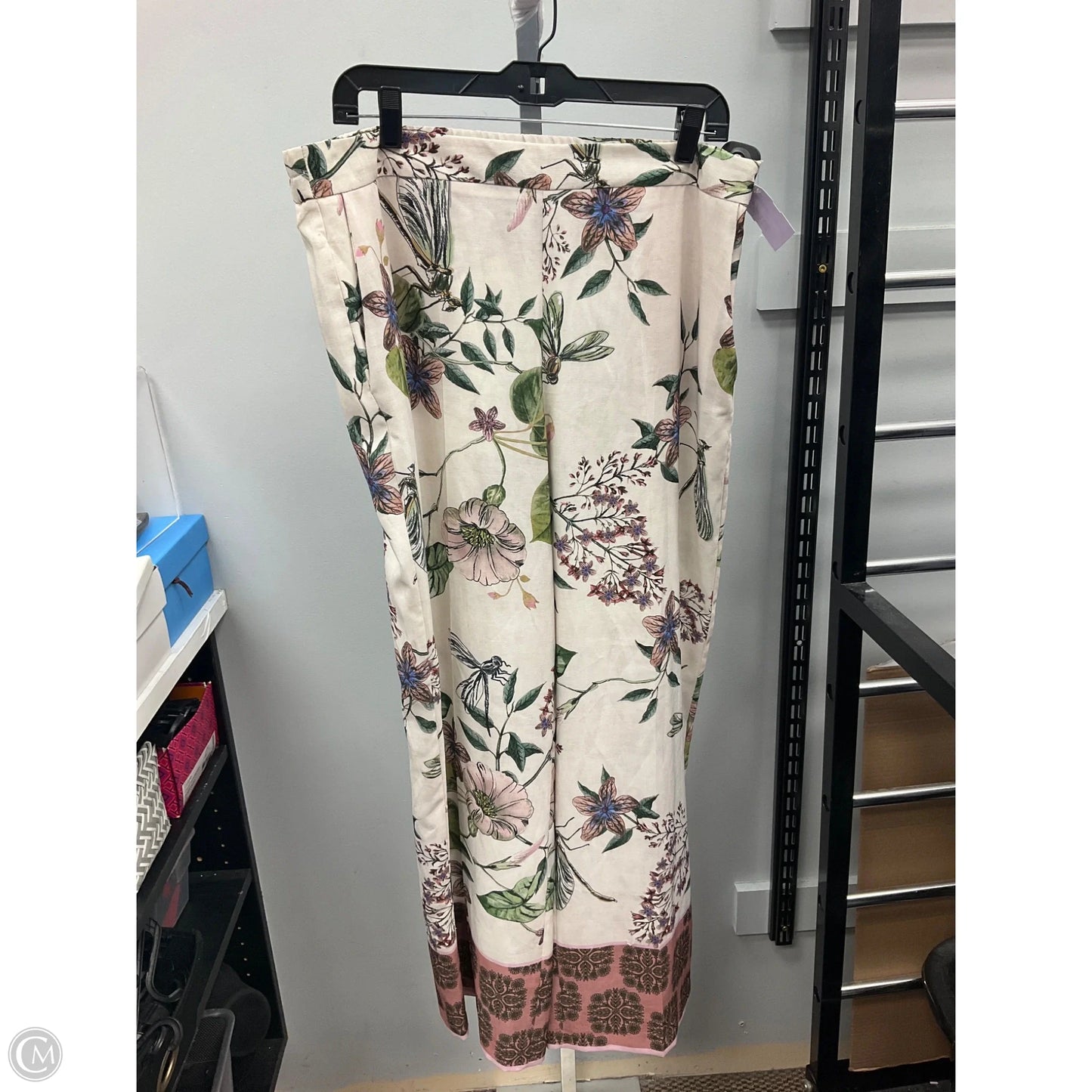 Pants Wide Leg By Zara In Floral Print, Size: Xl