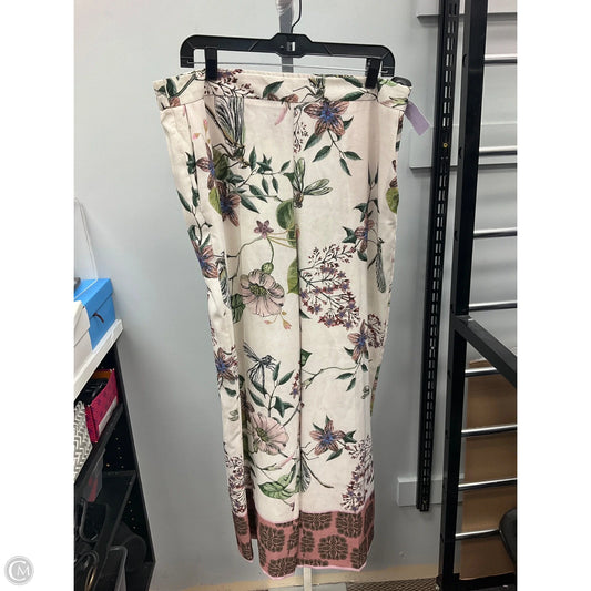 Pants Wide Leg By Zara In Floral Print, Size: Xl