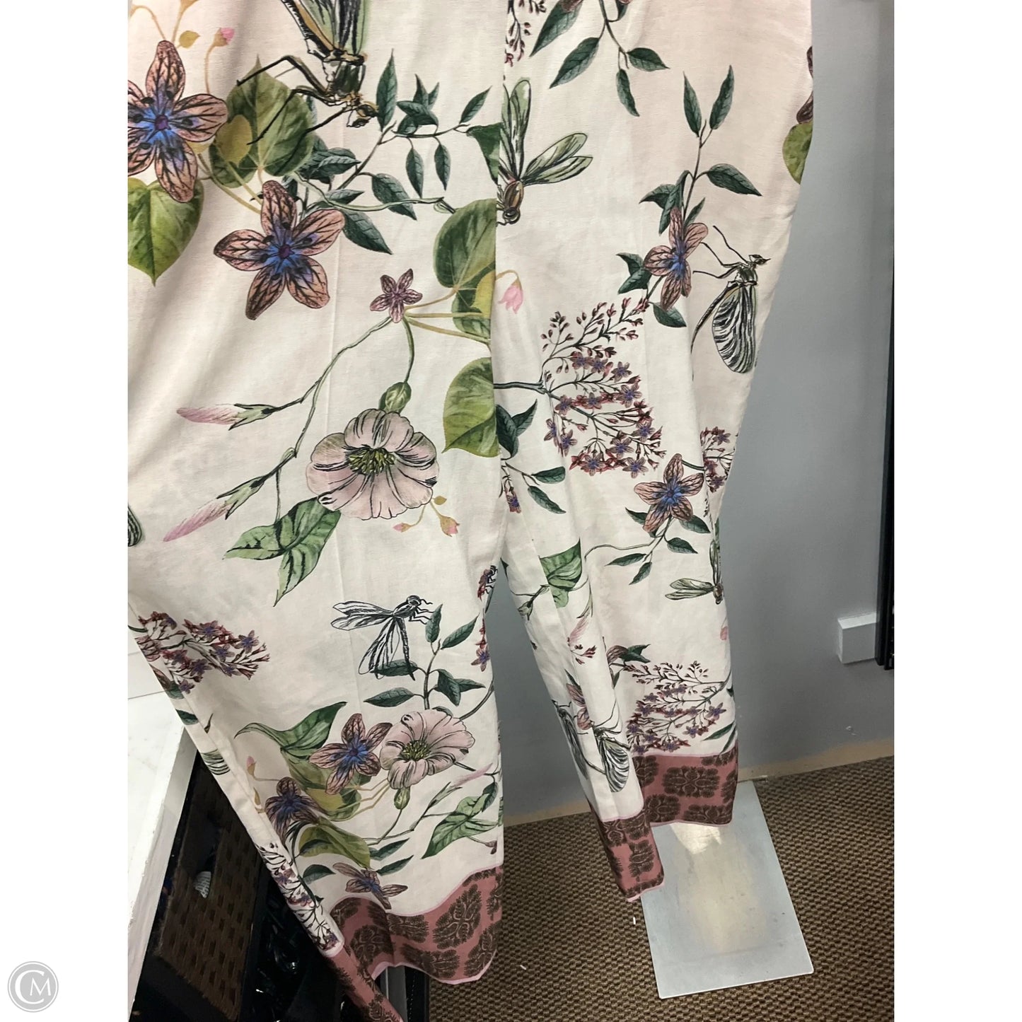 Pants Wide Leg By Zara In Floral Print, Size: Xl