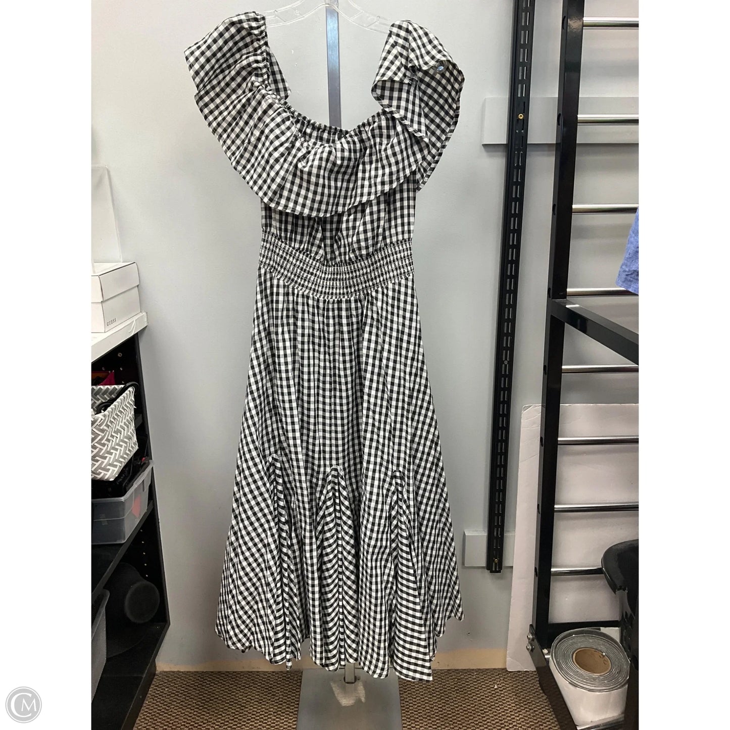 Dress Casual Maxi By Chelsea And Theodore In Checkered Pattern, Size: L