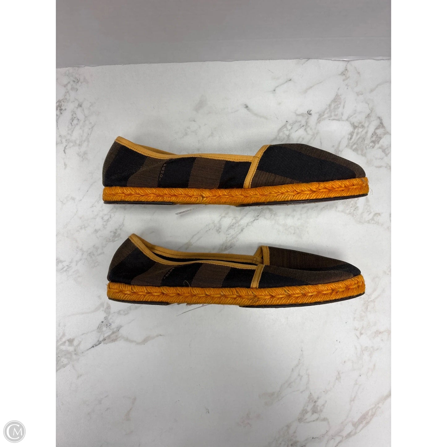 Shoes Luxury Designer By Fendi In Brown, Size: 9