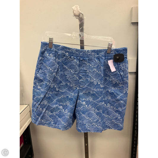Shorts By Lands End In Blue & White, Size: 14