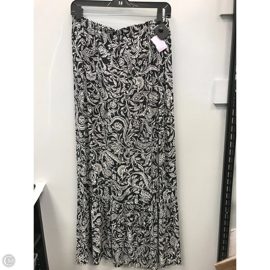 Skirt Maxi By Morgan Taylor In Black & White, Size: L