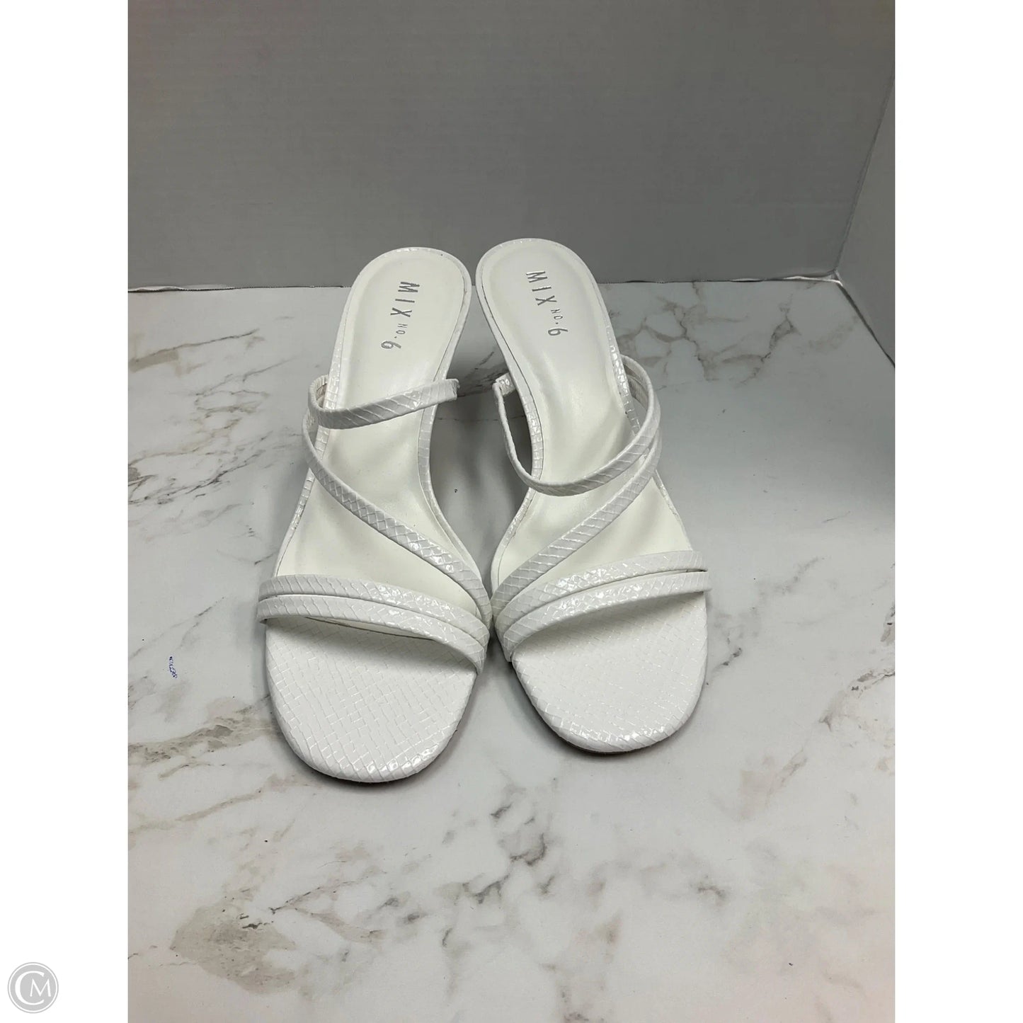 Shoes Heels Kitten By Mix No 6 In White, Size: 9