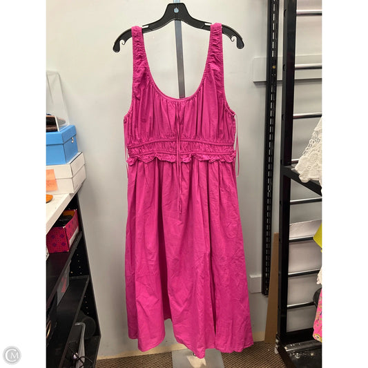 Dress Casual Midi By Arula In Pink, Size: 16