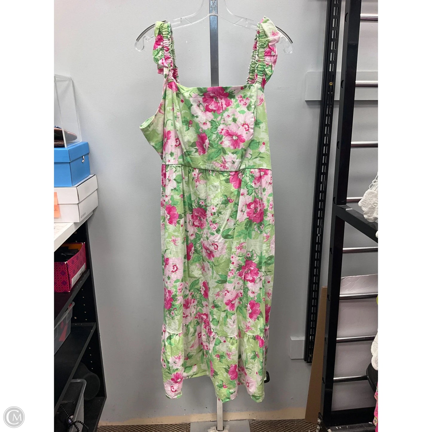 Dress Casual Midi By Torrid In Floral Print, Size: 1x