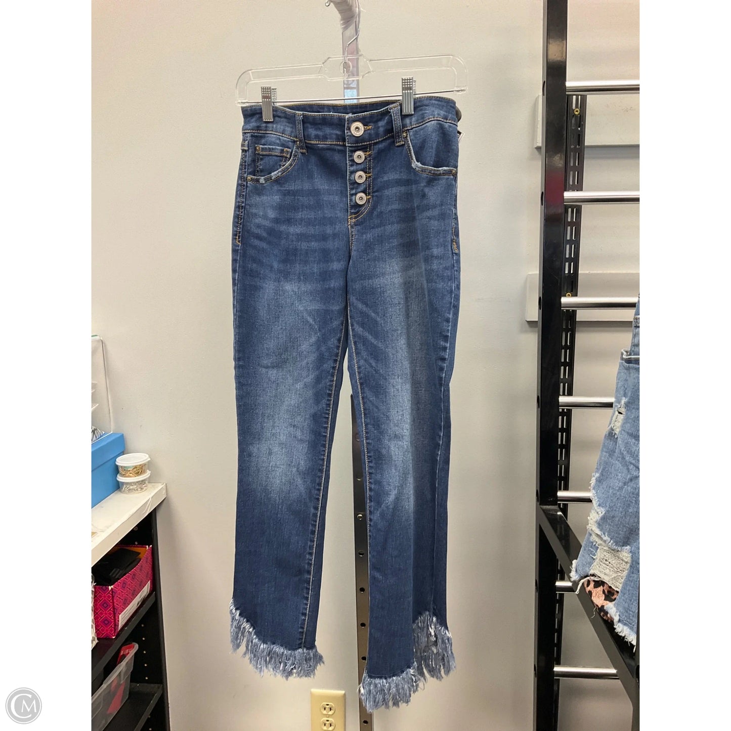 Jeans Cropped By Inc In Blue Denim, Size: 2