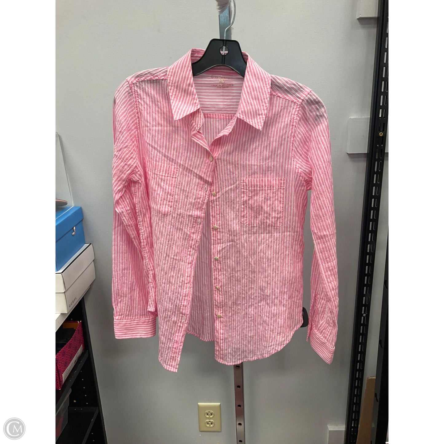 Blouse Designer By Lilly Pulitzer In Striped Pattern, Size: Xs