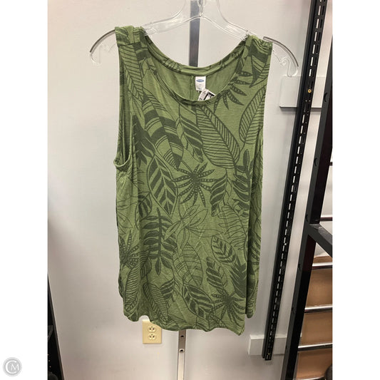 Tank Top By Old Navy In Green, Size: L
