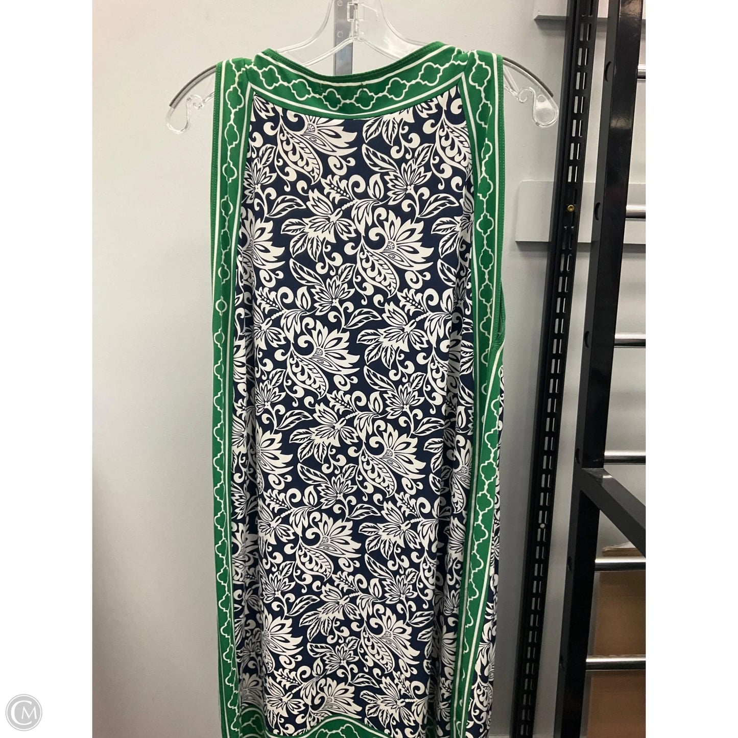 Dress Casual Short By Max Studio In Blue & Green, Size: L