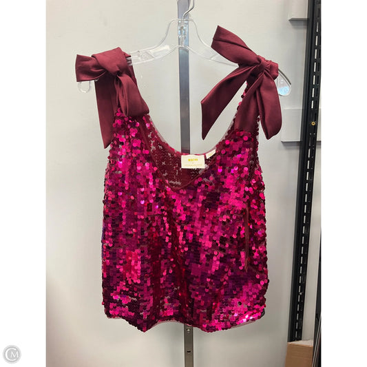 Top Sleeveless By Maeve In Pink, Size: M