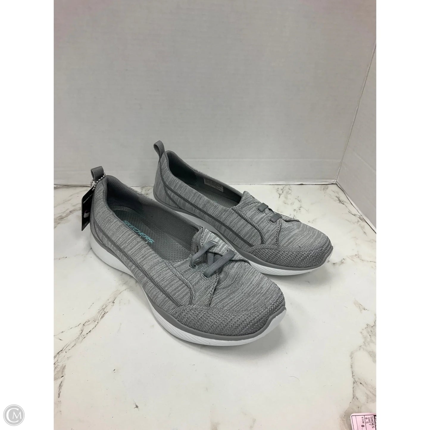 Shoes Flats By Skechers In Grey, Size: 8.5