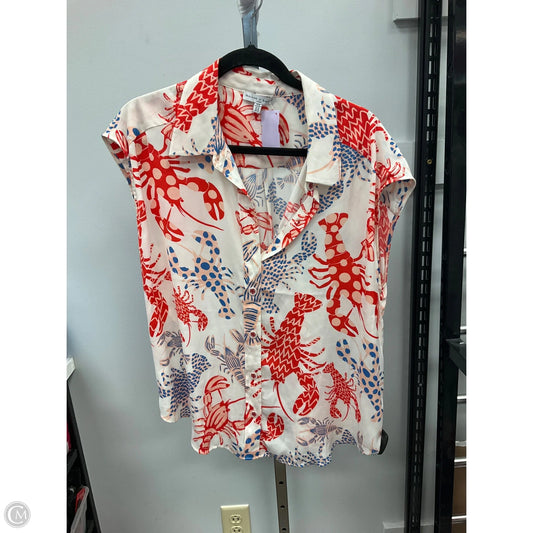 Top Short Sleeve By Maison Damelie In Multi-colored, Size: M