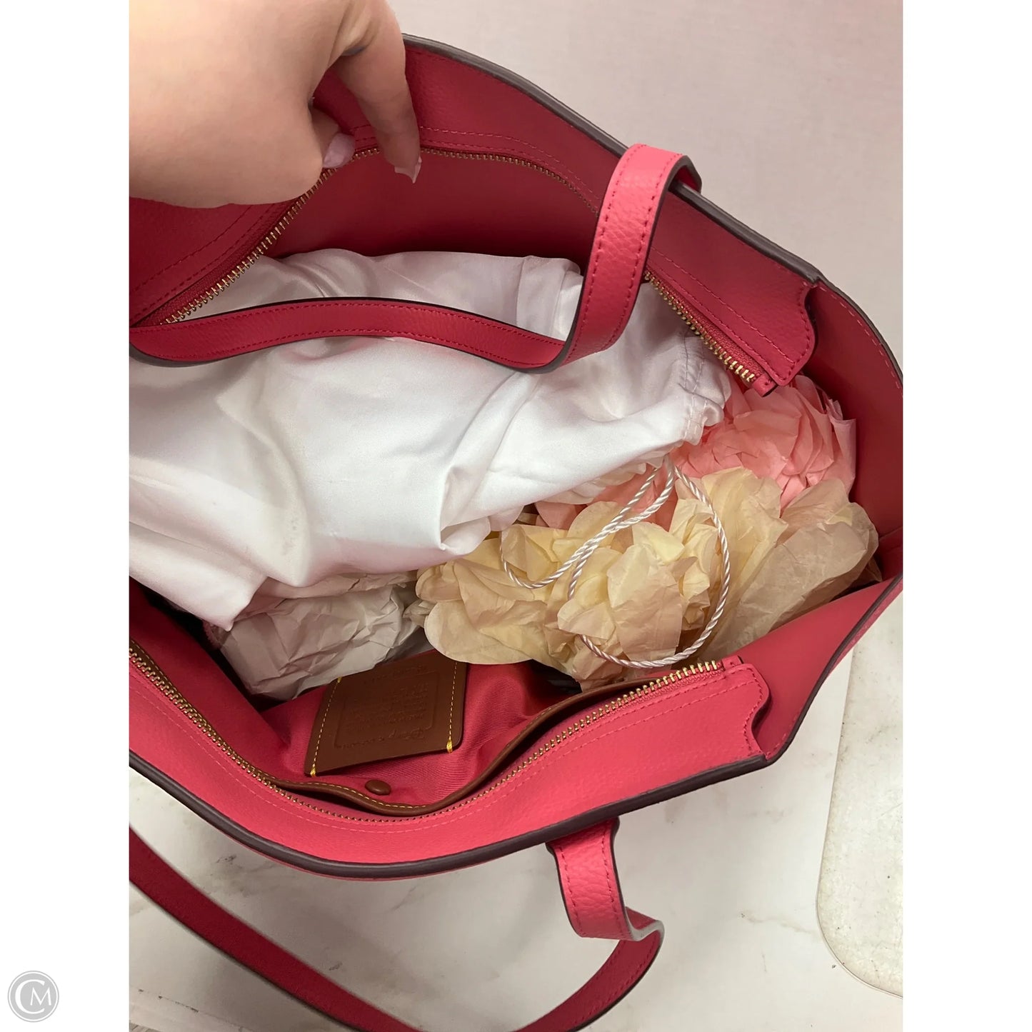 Tote Designer By Coach, Size: Large