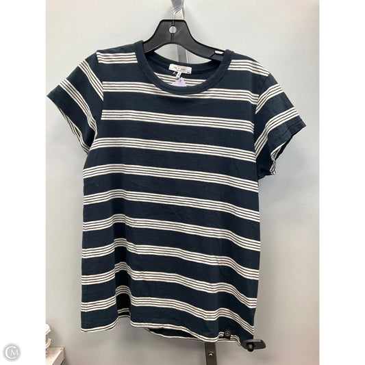Top Short Sleeve Basic By Rag And Bone In Striped Pattern, Size: M