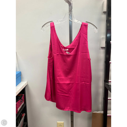 Top Sleeveless By Ekouaer In Pink, Size: Xl