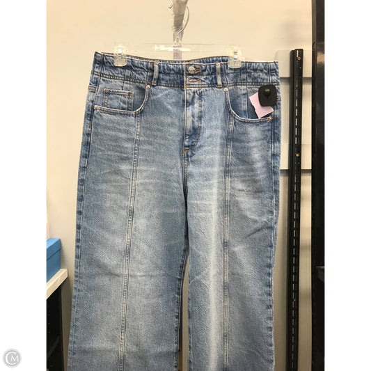 Jeans Wide Leg By Loft In Blue Denim, Size: 12