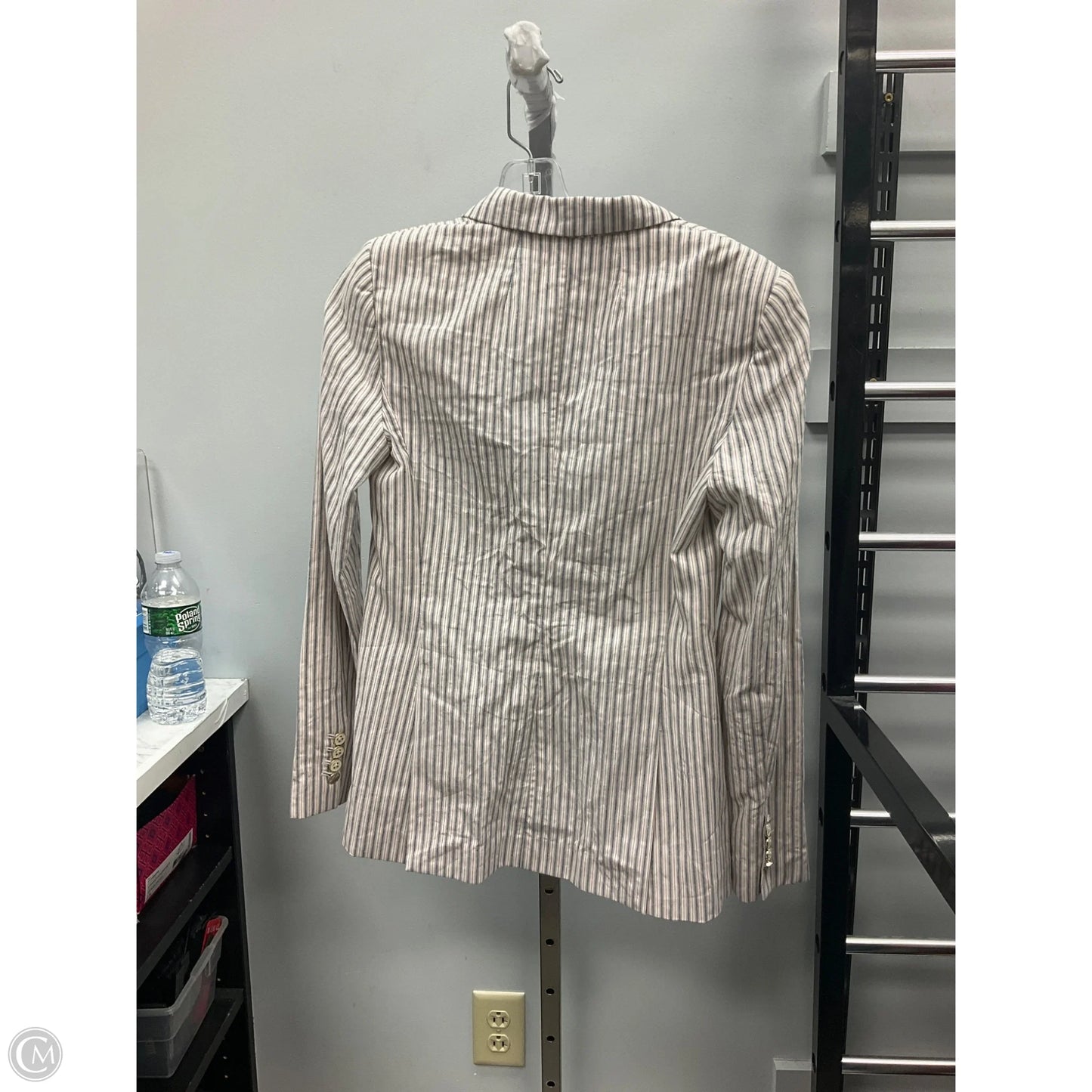 Blazer By Tommy Hilfiger In Striped Pattern, Size: 4