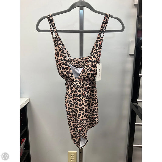 Swimsuit By Clothes Mentor In Animal Print, Size: Xl