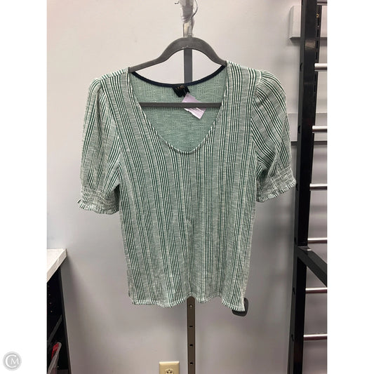 Top Short Sleeve By W5 In Striped Pattern, Size: M