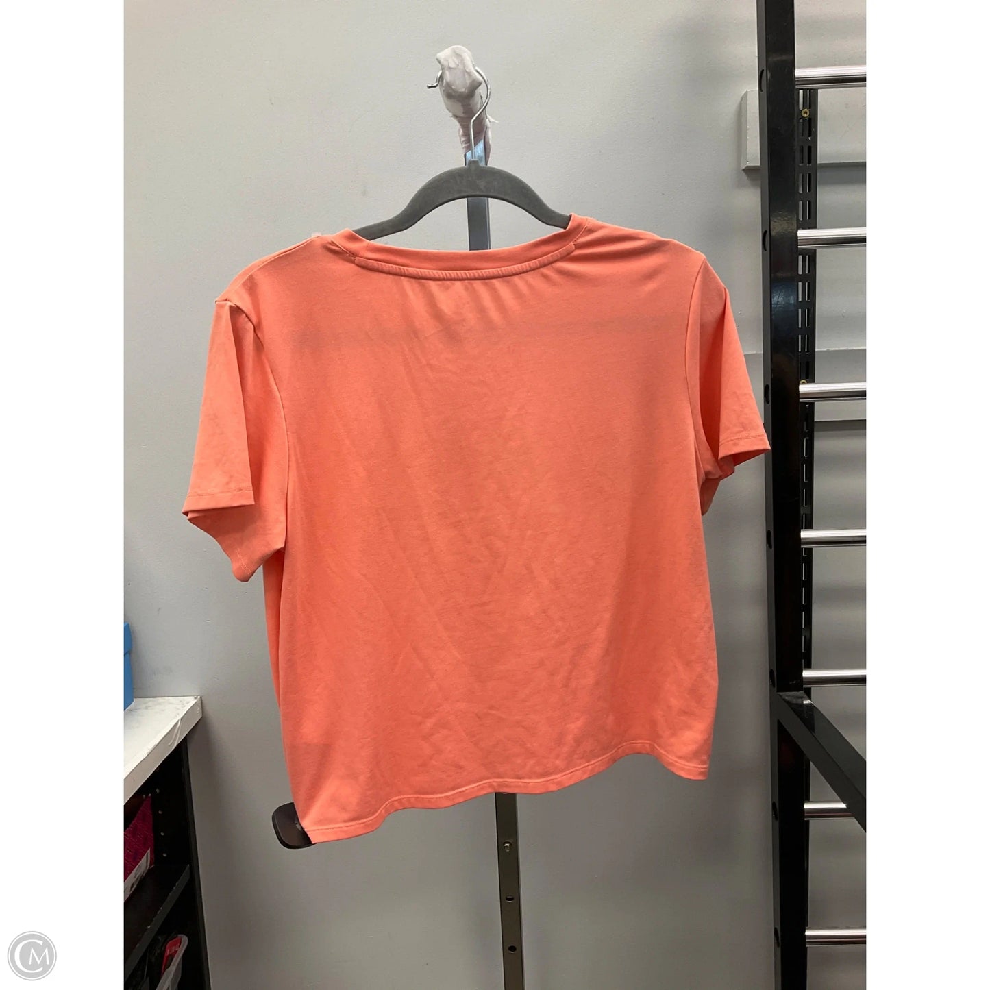 Top Short Sleeve By Puma In Orange, Size: M